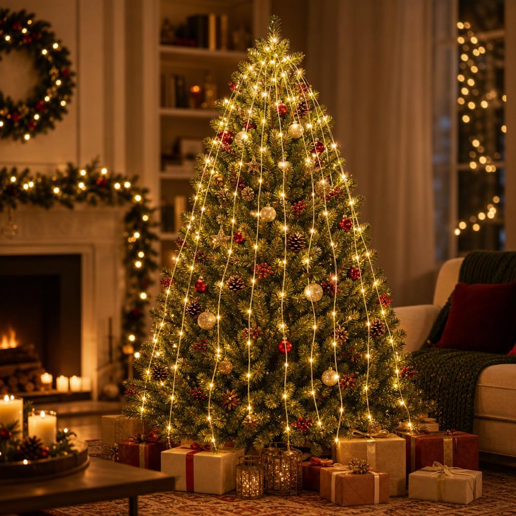 Luces Cascada LED Navideñas